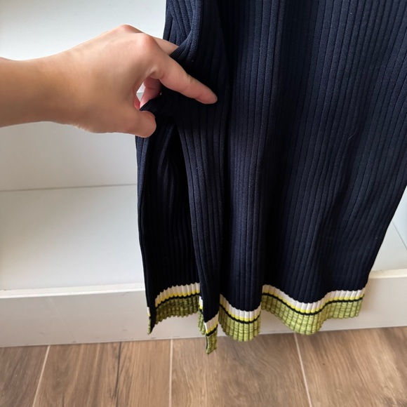 RAG AND BONE Sheridan Knitted Dress In Navy - Picture 7 of 7